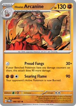Hisuian Arcanine — Twilight Masquerade 100/167
