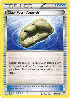 Claw Fossil Anorith — Steam Siege 100/114