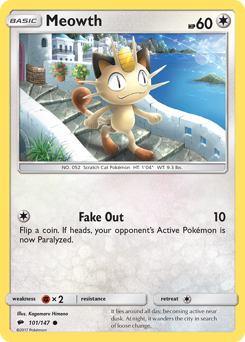 Meowth — Burning Shadows 101/147