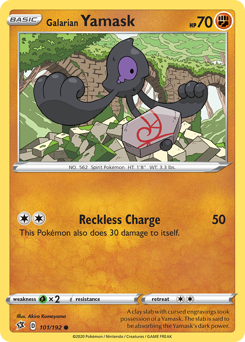 Galarian Yamask — Rebel Clash 101/192