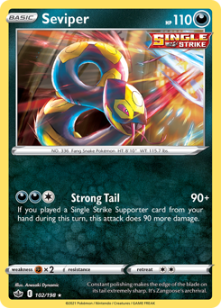 Seviper — Chilling Reign 102/198