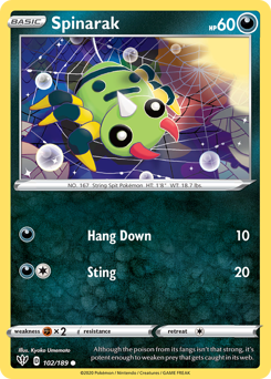 Spinarak — Darkness Ablaze 102/189
