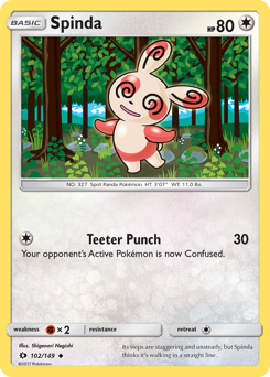 Spinda — Sun & Moon 102/149
