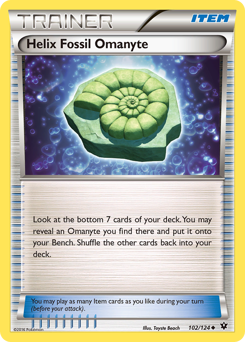 Helix Fossil Omanyte — Fates Collide 102/124
