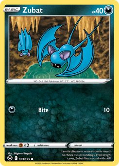 Zubat — Silver Tempest 103/195