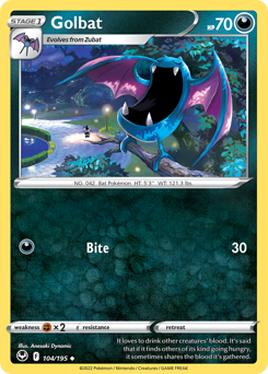 Golbat — Silver Tempest 104/195