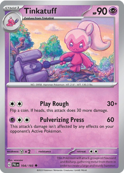 Tinkatuff — Paldea Evolved 104/193