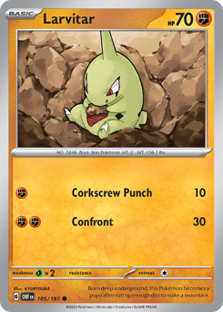 Larvitar — Obsidian Flames 105/197