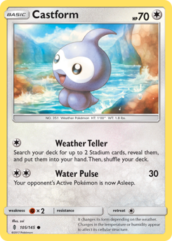 Castform — Guardians Rising 105/145