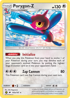Porygon-Z — Burning Shadows 105a/147