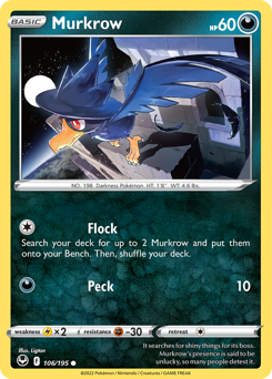 Murkrow — Silver Tempest 106/195