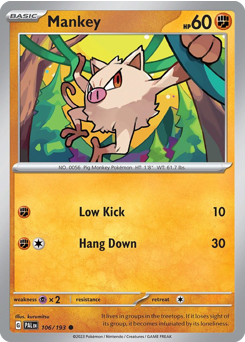 Mankey — Paldea Evolved 106/193