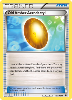 Old Amber Aerodactyl — Fates Collide 106/124