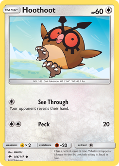 Hoothoot — Burning Shadows 106/147
