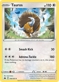 Tauros — Crown Zenith 106/159