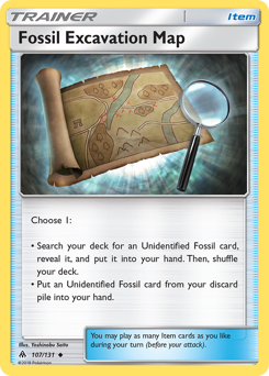 Fossil Excavation Map — Forbidden Light 107/131