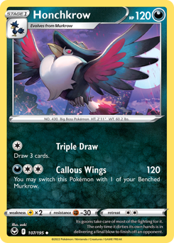 Honchkrow — Silver Tempest 107/195