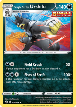 Single Strike Urshifu — Chilling Reign 108/198