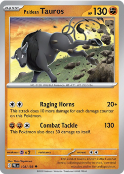 Paldean Tauros — Paldea Evolved 108/193