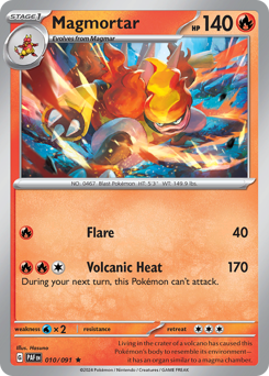 Magmortar — Paldean Fates 10/91