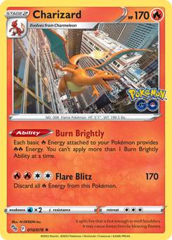 Charizard — Pokémon GO 10/78