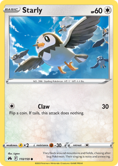 Starly — Crown Zenith 110/159