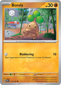 Bonsly — Obsidian Flames 110/197