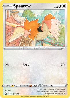Spearow — Battle Styles 111/163