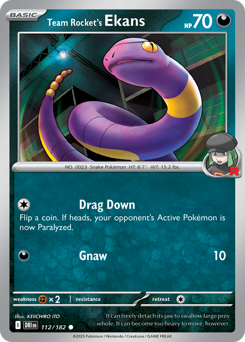 Team Rocket's Ekans — Destined Rivals 112/182