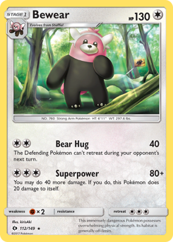 Bewear — Sun & Moon 112/149