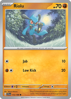 Riolu — Scarlet & Violet 112/198