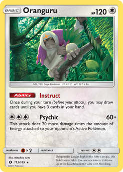 Oranguru — Sun & Moon 113/149