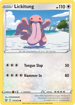 Lickitung — Battle Styles 113/163