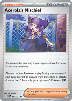 Acerola's Mischief — Mega Evolution 113/132