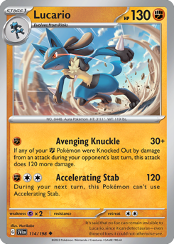 Lucario — Scarlet & Violet 114/198
