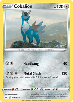 Cobalion — Chilling Reign 114/198