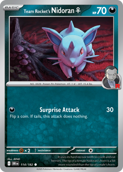 Team Rocket's Nidoran♀ — Destined Rivals 114/182