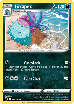 Toxapex — Silver Tempest 115/195