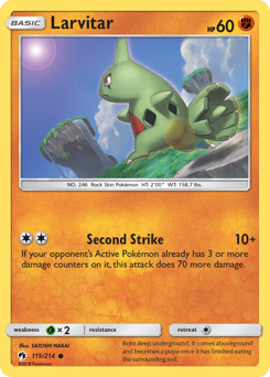 Larvitar — Lost Thunder 115/214