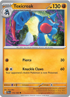 Toxicroak — Paldea Evolved 115/193