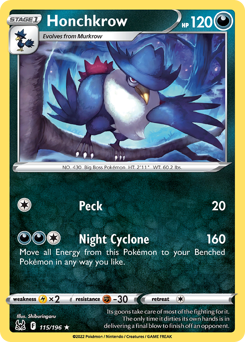 Honchkrow — Lost Origin 115/196