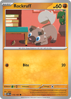 Rockruff — Obsidian Flames 116/197