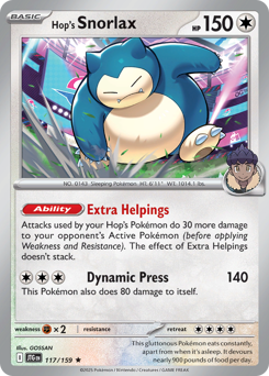 Hop's Snorlax — Journey Together 117/159