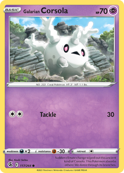 Galarian Corsola — Fusion Strike 117/264