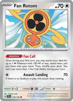 Fan Rotom — Stellar Crown 118/142
