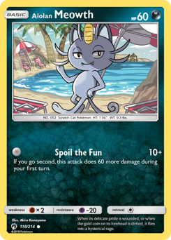 Alolan Meowth — Lost Thunder 118/214