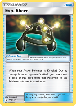 Exp. Share — Sun & Moon 118/149
