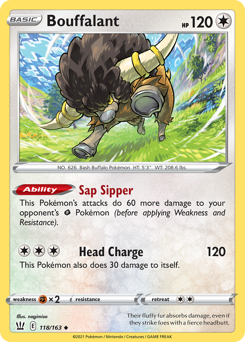 Bouffalant — Battle Styles 118/163