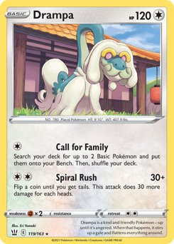 Drampa — Battle Styles 119/163