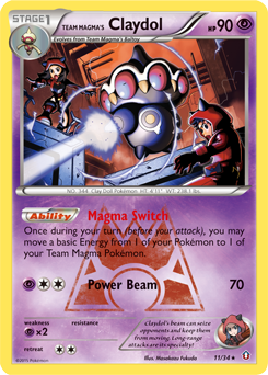 Team Magma's Claydol — Double Crisis 11/34